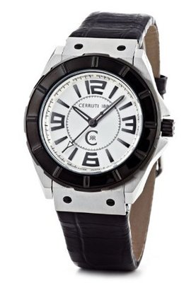 Cerruti Quartz CRA020A212B with Leather Strap