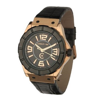 Cerruti Quartz CRA020D222B with Leather Strap