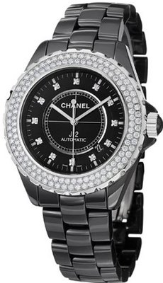 Chanel J12 Black Diamond Dial and Bezel H2014