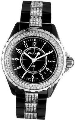 Chanel J12 Diamond Date Quartz Ceramic H1338