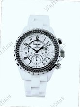 Chanel J12 J12 Chronograph with black Diamonds