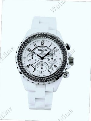 Chanel J12 J12 Chronograph with black Diamonds