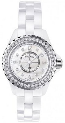 Chanel J12 Mother of Pearl White Ceramic Ladies H2572