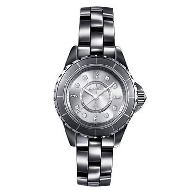 Chanel J12 Titanium Ceramic 29mm Diamond Dial Quartz - H3401
