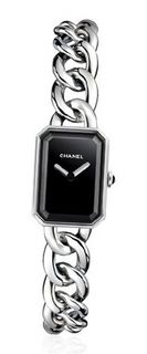 Chanel Premiere Black Dial Stainless Steel Ladies H3248