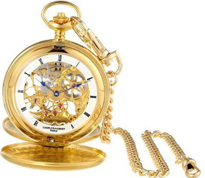 Charles-Hubert, Paris 3780-G Gold-Plated Mechanical Pocket