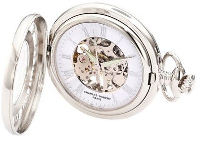 Charles-Hubert, Paris 3928 Classic Collection Chrome Finish Brass Mechanical Pocket