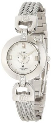 Charles-Hubert, Paris 6809-W Premium Collection Stainless Steel Wire Bangle