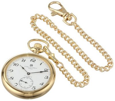 Charles-Hubert, Paris Gold-Plated Open Face Mechanical Pocket