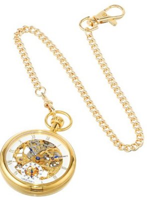 Charles-Hubert, Paris Gold-Plated Open Face Mechanical Pocket