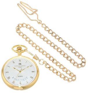 Charles-Hubert, Paris Gold-Plated Open Face Quartz Pocket