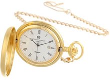 Charles-Hubert, Paris Gold-Plated Quartz Pocket