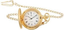 Charles-Hubert, Paris Gold-Plated Satin Finish Quartz Pocket