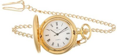 Charles-Hubert, Paris Gold-Plated Satin Finish Quartz Pocket