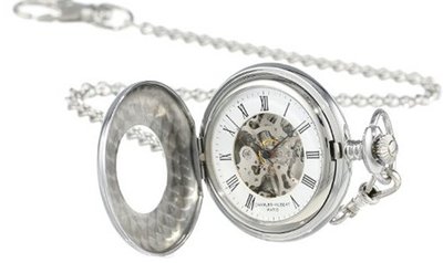 Charles-Hubert, Paris Stainless Steel Mechanical Pocket