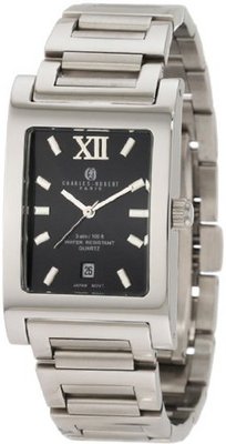 Charles Hubert Rectangular SS Wrist 3667BM