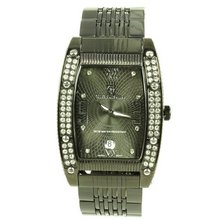 Charlie Jill in Black Dial Black Stainless Steel Bracelet