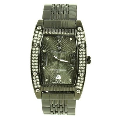 Charlie Jill in Black Dial Black Stainless Steel Bracelet