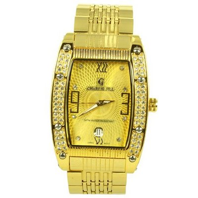 Charlie Jill in Gold Dial Gold Stainless Steel Bracelet