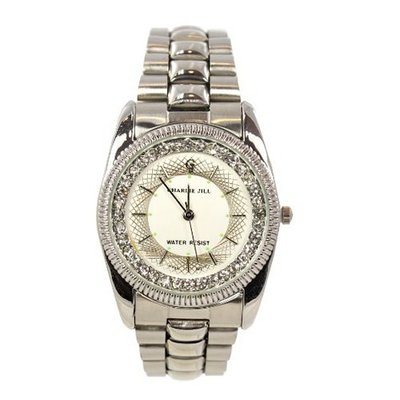 Charlie Jill WAT0512MSVRSVR Elegant  in Silver Dial Enchanted with Stunning Crystal Stainless Steel Bracelet
