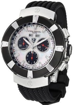Charriol Celtica Mother of Pearl Dial Quartz Chronograph C44B.173.002