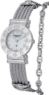 Charriol St-Tropez Classic Ladies Stainless Steel Mother-of-Pearl Dial 028A.540.326