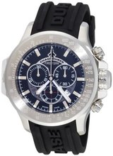 Chase-Durer 380.2BB-RUBB Firestorm Chronograph Stainless Steel Rubber Strap