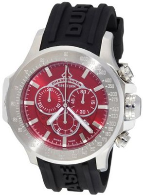 Chase-Durer 380.2RR-RUBB Firestorm Chronograph Stainless Steel Rubber Strap