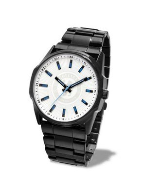 Chelsea FC Analogue Black Metal Bracelet GA2920