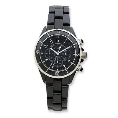 Chisel Black Ceramic and Dial Chronograph