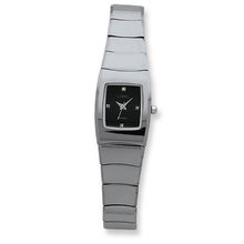 Ladies Chisel Tungsten Black Dial 19x24mm