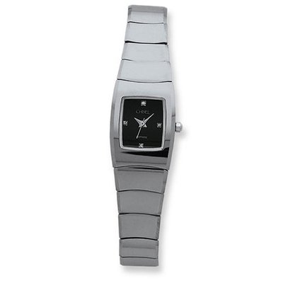 Ladies Chisel Tungsten Black Dial 19x24mm