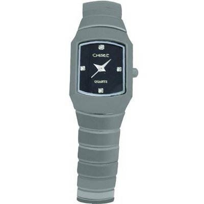 Ladies Chisel Tungsten CZ Dial Wrist Jewelry |A