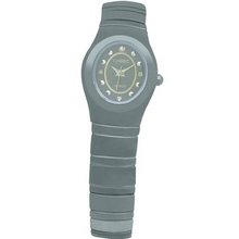 Ladies Chisel Tungsten CZ Dial Wrist Jewelry