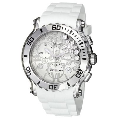 Chopard 288499-3004 Happy Sport Round White Snow Flake Diamond Dial
