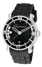 Chopard 288525-3005 Happy Sport Round Black Waved Dial