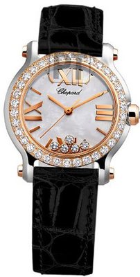Chopard Happy Sport II Ladies Rose Gold Diamond 278509-6006