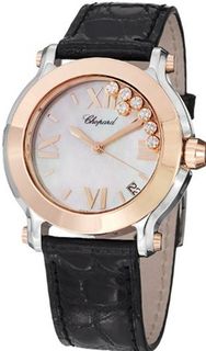 Chopard Happy Sport Ladies Rose Gold Diamond 278492-9004 LBK