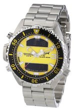 Chris Benz CB-D-YELLOW-MB Unisex Digital Stainless Steel