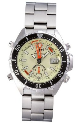 Chris Benz Depthmeter Analog CB-A-NEON-MB Screwed-in crown