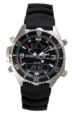 Chris Benz Depthmeter Digital 200m Black KB Diving for Him Diving Computer
