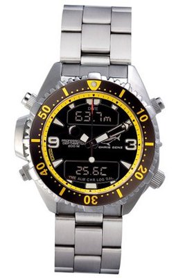 Chris Benz Depthmeter Digital CB-D-BLACKYELLOW-MB Diving Computer