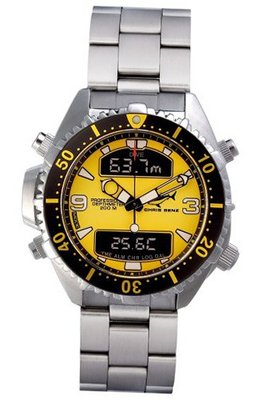 Chris Benz Depthmeter Digital CB-D-YELLOW-MB Diving Computer