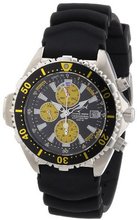 Chris Benz Quartz CB-C-BLACKYELLOW-KB with Rubber Strap