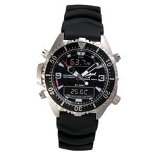 Chris Benz Quartz CB-D-BLACK-KB with Rubber Strap