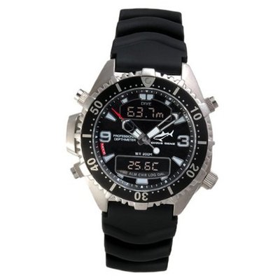 Chris Benz Quartz CB-D-BLACK-KB with Rubber Strap