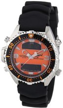 Chris Benz Quartz CB-D-ORANGE-KB with Rubber Strap