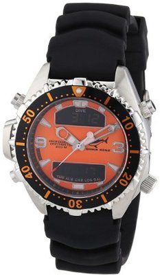 Chris Benz Quartz CB-D-ORANGE-KB with Rubber Strap