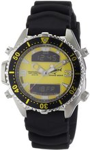 Chris Benz Quartz CB-D-YELLOW-KB with Rubber Strap