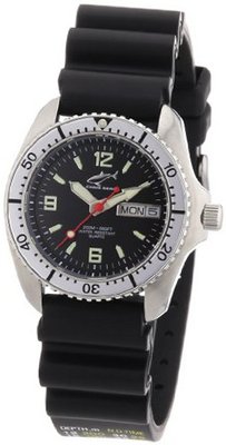 Chris Benz Quartz CBM.S.KB.SI with Rubber Strap